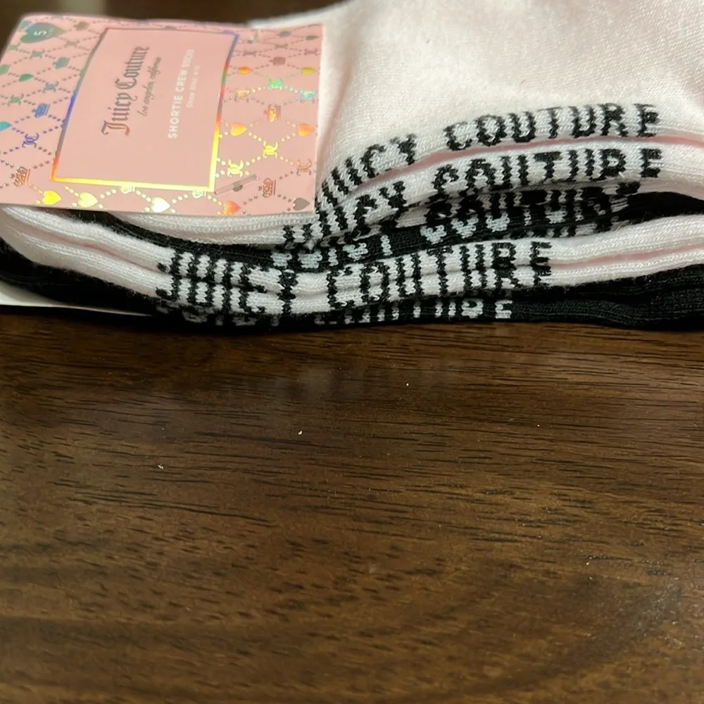 Juicy Couture Shortie Crew Socks